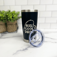 Load image into Gallery viewer, Customizable &quot;Reel Cool Grandpa&quot; Travel Tumbler
