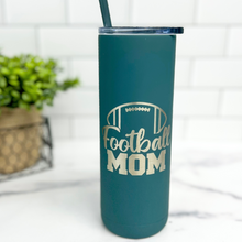Load image into Gallery viewer, Football Mom Skinny Matte Tumbler
