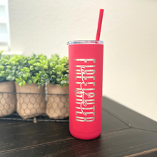 Load image into Gallery viewer, Firefighter Wife Skinny Matte Tumbler
