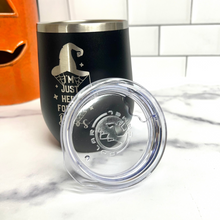 Load image into Gallery viewer, &#39;Here for the Boos&#39; Halloween Wine Tumbler
