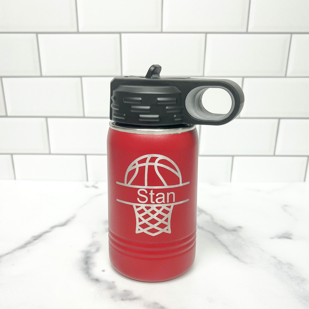 Basketball Personalized Kids Water Bottle